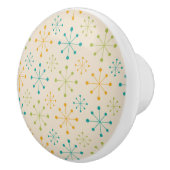 Atomische Sternexplosion Orange Aquamarin Green Mi Keramikknauf (Rechts)