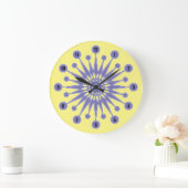 Atomische Sternexplosion rückwärts Große Wanduhr (Zuhause)