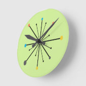 Atomische Sternexplosion Runde Wanduhr (Winkel)