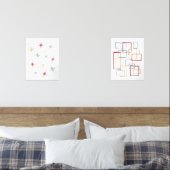 Atomische Sternexplosion und Abstrakte Plätze Mitt Bilderwand Sets (Schlafzimmer)