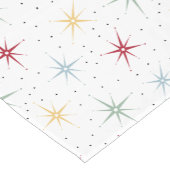 Atomische Sternexplosion und Dots-Muster Mitte des Kurzer Tischläufer (Ecke)