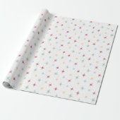 Atomische Sternexplosion und Dots Pattern Mittlere Geschenkpapier (Ungerollt)
