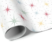 Atomische Sternexplosion und Dots Pattern Mittlere Geschenkpapier (Rolleneckpunkt)