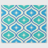 Atomische Sternexplosionen aus dem Mittelalter auf Geschenkpapier (Flach)