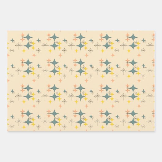 Atomische Sternexplosionen der Neunziger Jahre Geschenkpapier Set (Vorderseite 2)