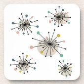 Atomische Sternexplosionen des 1950er Jahrhunderts Getränkeuntersetzer (Vorderseite)