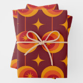 Atomische Sternexplosionen des Mitteljahrs auf Ret Geschenkpapier Set (Beispiel)