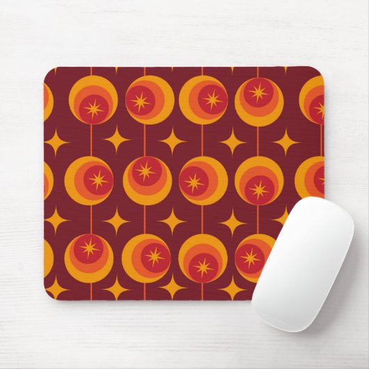 Atomische Sternexplosionen des mittleren Jahrhunde Mousepad (Mit Mouse)