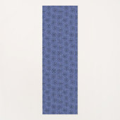 Atomische Sternexplosionen | Modernes Blau Mitte d Yogamatte (Vorderseite)