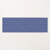 Atomische Sternexplosionen | Modernes Blau Mitte d Yogamatte (Vorderseite (Horizontal))