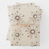 Atomische Sternexplosionen Naturerdöne Geschenkpapier Set (Beispiel)