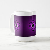 Atomische Tasse, Lila Kaffeetasse (Vorderseite Links)