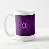 Atomische Tasse, Lila Kaffeetasse (Links)