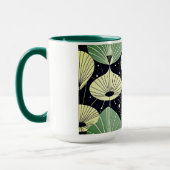 Atomische Tropfen Blau Weiß Grün Tasse (Links)