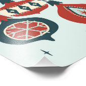 Atomische Weihnachtszeit Mitte des Jahrhunderts Fotodruck (Ecke)