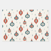 Atomische Weihnachtszeit Mitte des Jahrhunderts Geschenkpapier Set (Vorderseite 2)