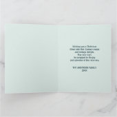 Atomische Weihnachtszeit Mitte des Jahrhunderts Karte (Innenseite)