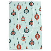 Atomische Weihnachtszeit Mitte des Jahrhunderts Mittlere Geschenktüte (Rückseite)