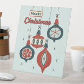 Atomische Weihnachtszeit Mitte des Jahrhunderts Sockelschild (In Situ)