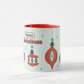Atomische Weihnachtszeit Mitte des Jahrhunderts Tasse (Zentrum)
