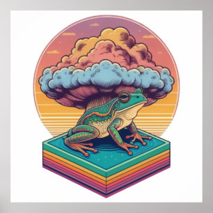 Atomischer Frosch Poster