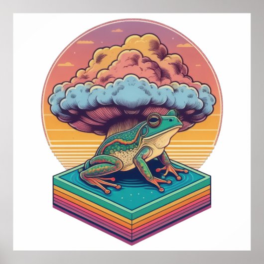 Atomischer Frosch Poster (Vorne)