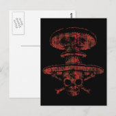 Atomischer Pilzpirat Postkarte (Vorne/Hinten)