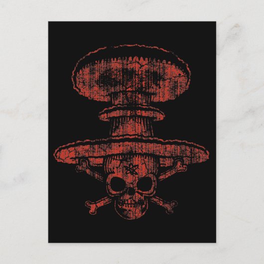 Atomischer Pilzpirat Postkarte (Vorderseite)