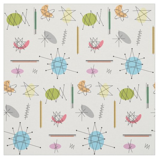 Atomischer Pop Stoff (Muster)