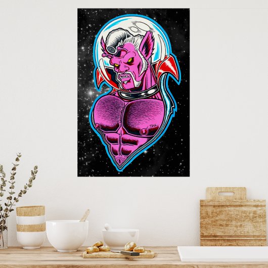 Atomischer Werwolf Poster (Küche)