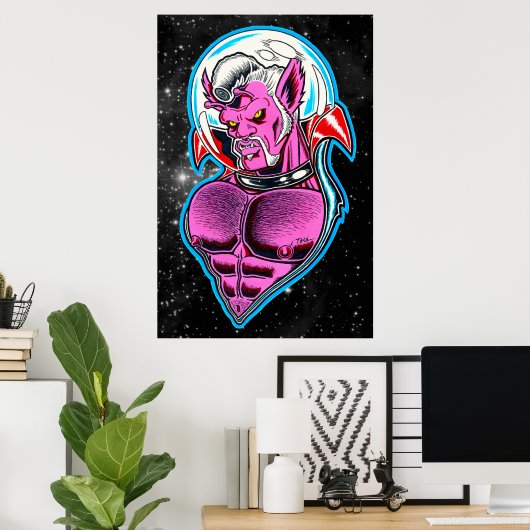 Atomischer Werwolf Poster (Heimbüro)