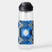 Atomisches Blau Trinkflasche (Rückseite)
