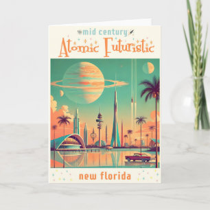 Atomistisch Futuristisches Neues Florida Karte