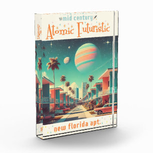 Atomistische futuristische neue Florida-Wohnungen Fotoblock