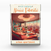 Atomistische futuristische Stadtwohnung Fotoblock (Vorderseite)