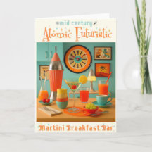 Atomistische Retro-Futuristische Martini-Frühstück