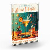 Atomistischer futuristischer kosmischer Sturm Mart Fotoblock (Links)