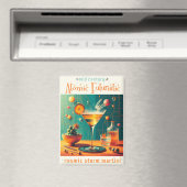 Atomistischer futuristischer kosmischer Sturm Mart Magnet (In Situ (Geschirrspüler))