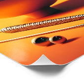 Atomistischer futuristischer kosmischer Sturm Mart Poster (Ecke)