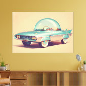 Atomistisches futuristisches Blaster-Bubble-Auto Leinwanddruck (Insitu (Wohnzimmer))