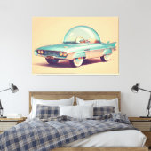 Atomistisches futuristisches Blaster-Bubble-Auto Leinwanddruck (Insitu (Schlafzimmer))