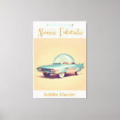 Atomistisches futuristisches Blaster-Bubble-Auto Leinwanddruck (Vorderseite)