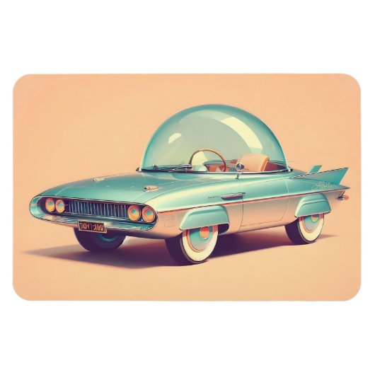 Atomistisches futuristisches Blaster-Bubble-Auto Magnet (Horizontal)