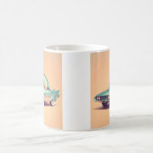 Atomistisches futuristisches Bubble-Blaster-Auto Kaffeetasse (Mittel)