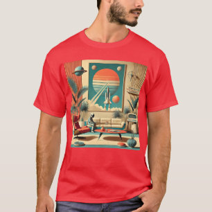 Atomistisches futuristisches Florida Space Age-Fam T-Shirt