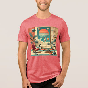 Atomistisches futuristisches Florida Space Age-Fam Tri-Blend Shirt