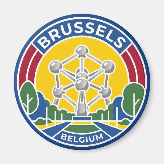 Atomium Belgien Magnet (Vorne)