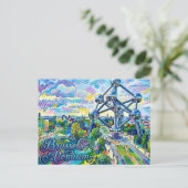 Atomium Belgien Postkarte (Stehend Vorderseite)