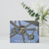 Atomium, Brüssel, Belgien Postkarte (Stehend Vorderseite)