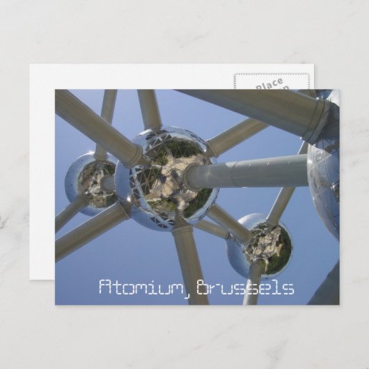 Atomium, Brüssel, Belgien Postkarte (Vorne/Hinten)